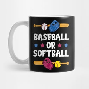 Baseball or Softball Gender Reveal Party Mug